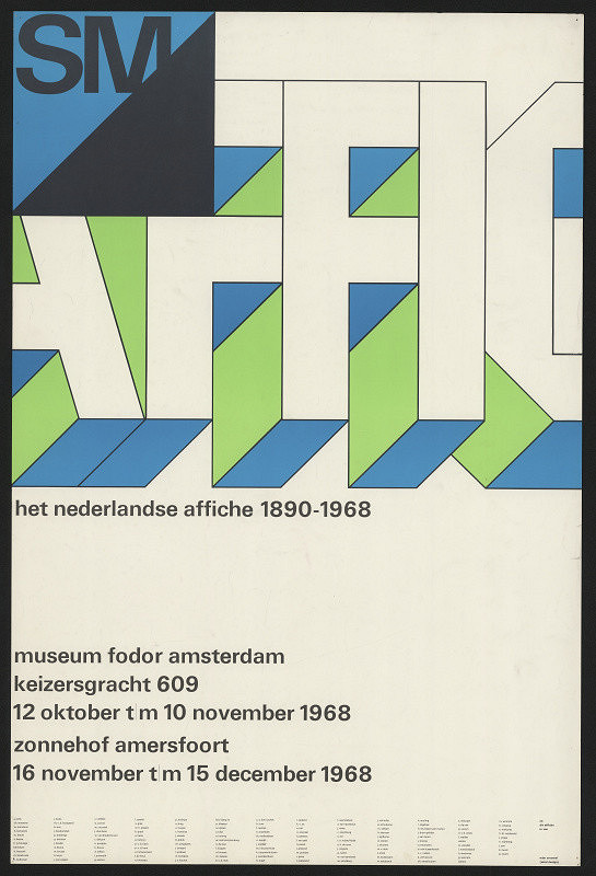 Wim (Willm Hendrick) Crouwel – Het Nedalandse Affiche 1890-1968 