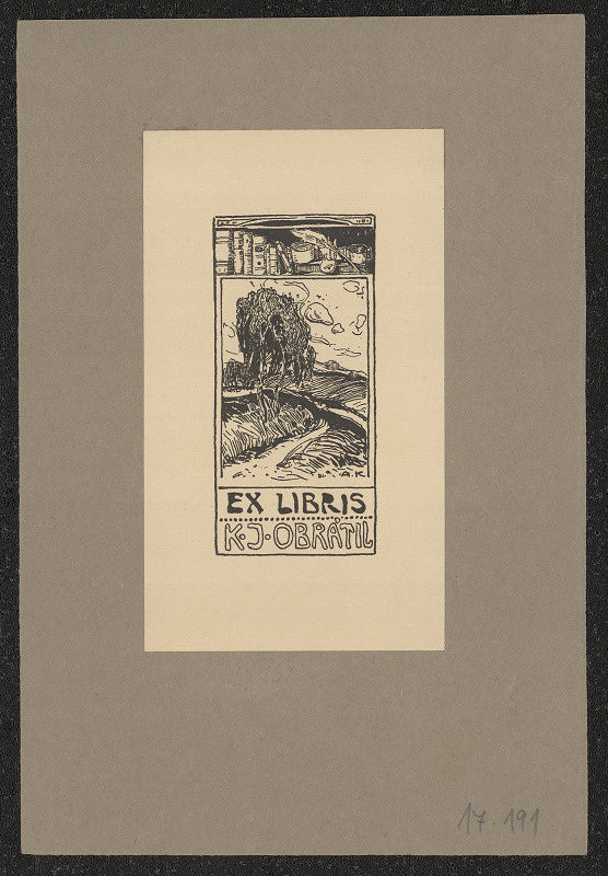 Alois Kalvoda – Ex libris K. J. Obrátil 