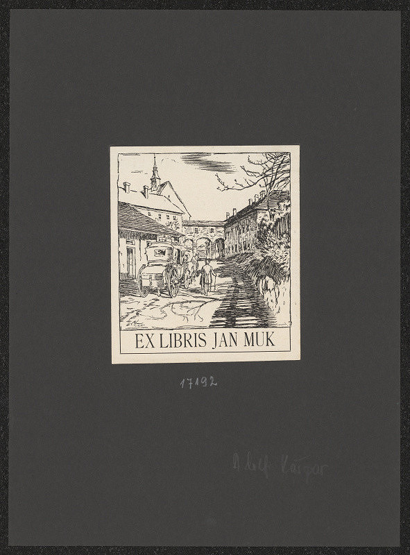 Adolf Kašpar – Ex libris Jan Muk 