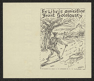 Alfred Kubin – Ex libris amicitae František Holešovský 