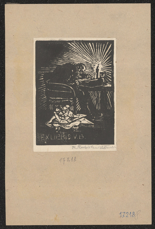 Helena Bochořáková-Dittrichová – Ex libris V.B. 