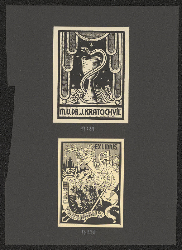 Josef (Jožka) Baruch – Ex libris MUDr. J. Kratochvíl 