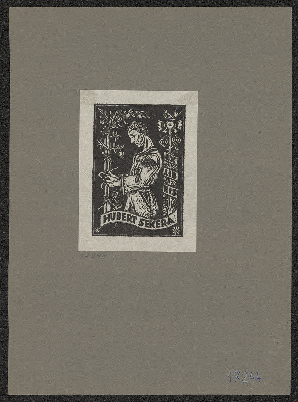 Josef (Jožka) Baruch – Ex libris Hubert Sekera 
