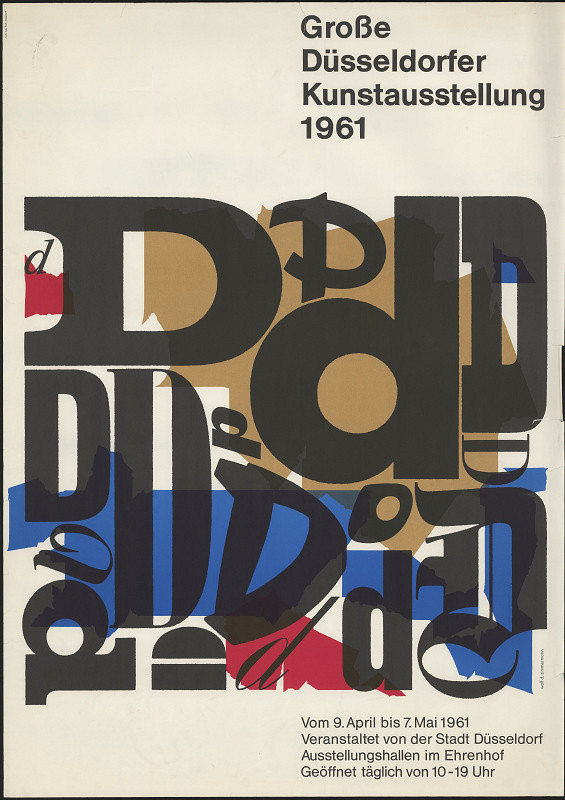 Wolf P. Zimmermann – Grosse Düsseldorfer Kunstausstellung 1961 