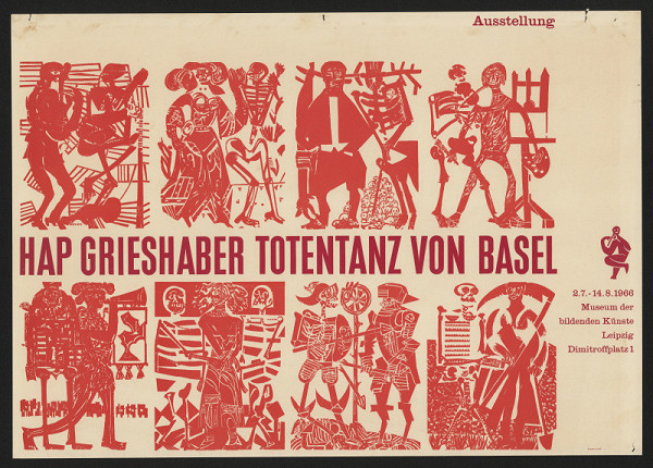 neznámý – Hap grieshaber Totentanz von Basel 1966 