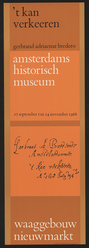 Wim (Willm Hendrick) Crouwel – T kan Verkeeren 