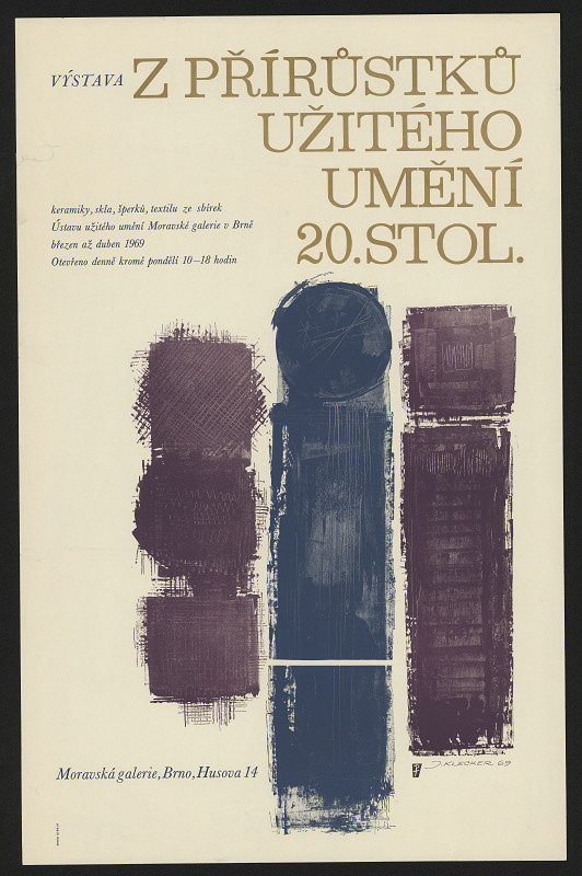Jarmil Klecker – Z přírůstků užitého umění 20. stol. Moravská galerie 1969 