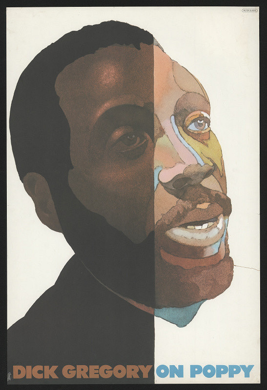 Milton Glaser – Dick Gregory on Poppy 