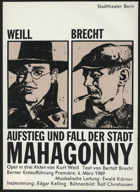 Heinz Jost – Weill / Brecht: Aufstieg und Fall der Stadt Mahagonny 