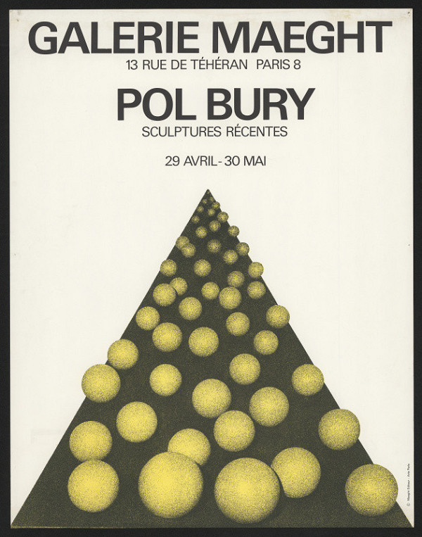 Pol Bury – Pol Bury, galerie Maeght 