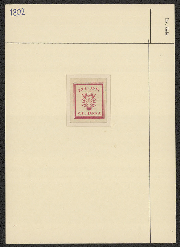 neznámý – V. H. Jarek 