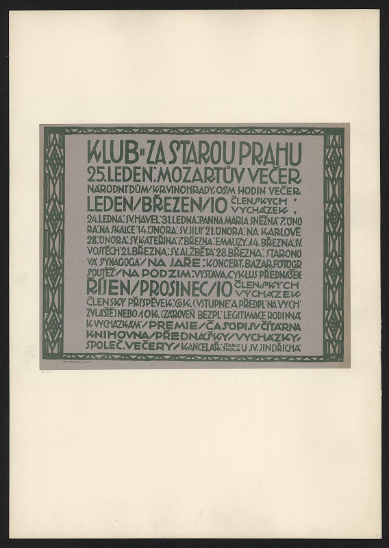 Jan Konůpek – Klub Za starou Prahu / Mozartův večer 
