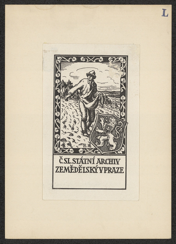 R. Lada – Čsl. státní archiv zemědělský v Praze 