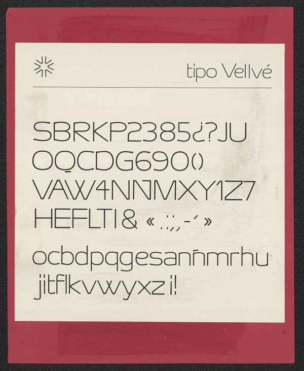 Tomas Vellve – písmo "Vellvé" 