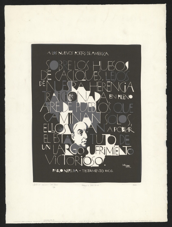 Lorenzo Homar – Pablo Neruda 