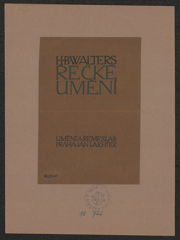 Jaroslav Benda – Walters - Řecké umění 