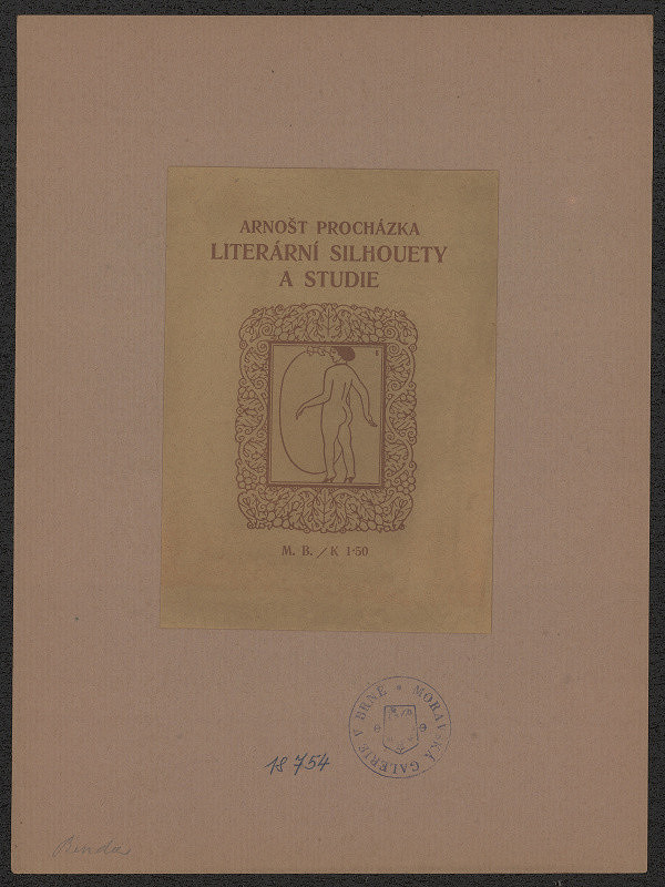 Jaroslav Benda – Procházka - Literární silhouety a studie 