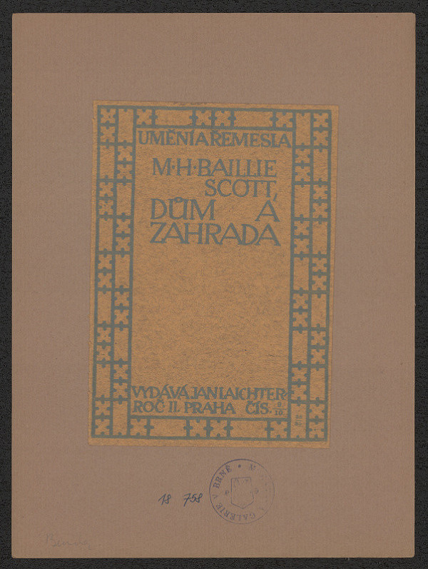 Jaroslav Benda – Scott - Dům a zahrada 