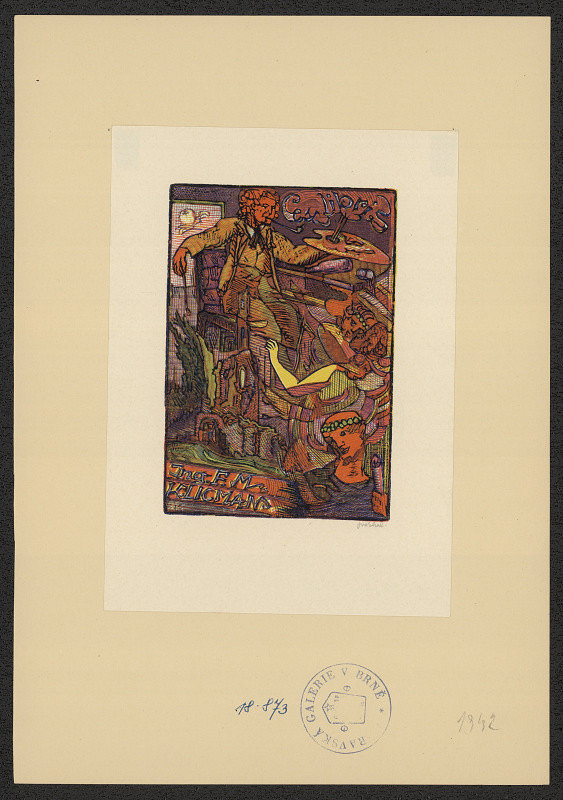 Josef Váchal – Ex Libris Ing. F. M. Klicman 