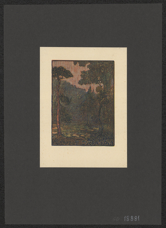 Josef Váchal – Ex Libris E.Dvořáčkové 