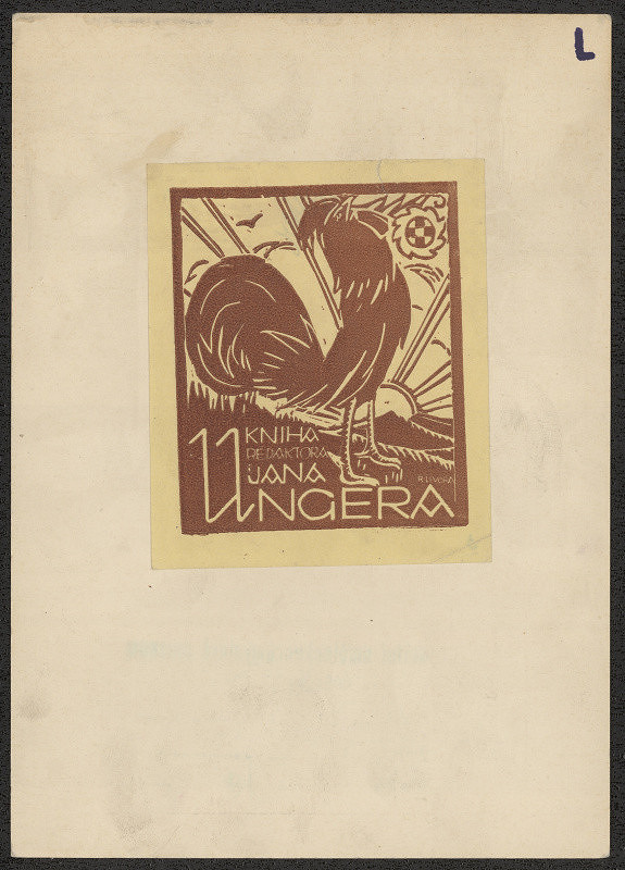 Rudolf Livora – Exlibris redaktora Jana Ungera 