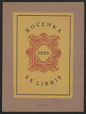 Josef Hodek – Ročenka Ex libris 