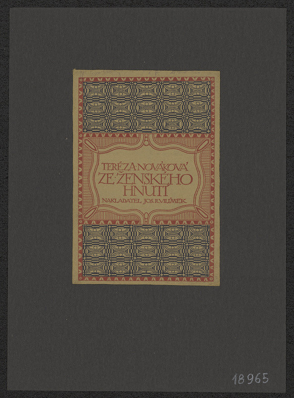 Slavoboj Tusar – Nováková - Ze ženského hnutí