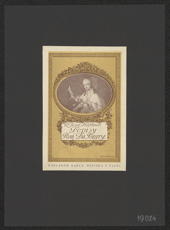 Rudolf Adámek – Müldner - Dopisy paní Du Barry 
