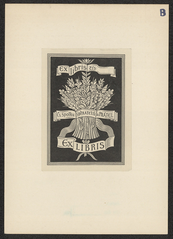 neznámý – Čs. Spolek sběratelů a přátel exlibris 