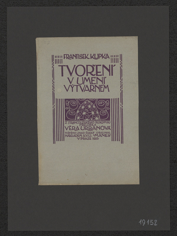 Kupka – Kupka - Tvoření v umění výtvarném 