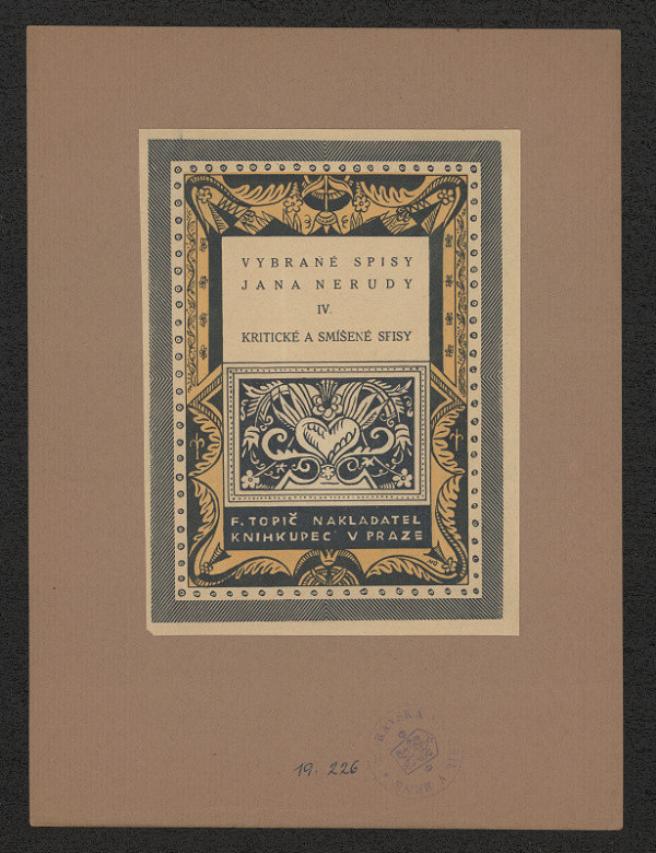 Jan Moravec – Vybrané spisy Jana Nerudy IV Kritické a smíšené spisy 