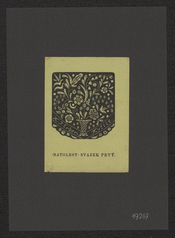 neurčený autor – K.J. Erben; Kytice; Ratolest. Svazek prvý 