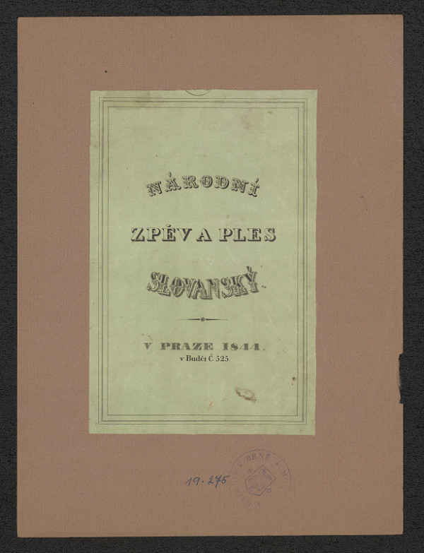 neznámý – Národní zpěv a ples slovanský 
