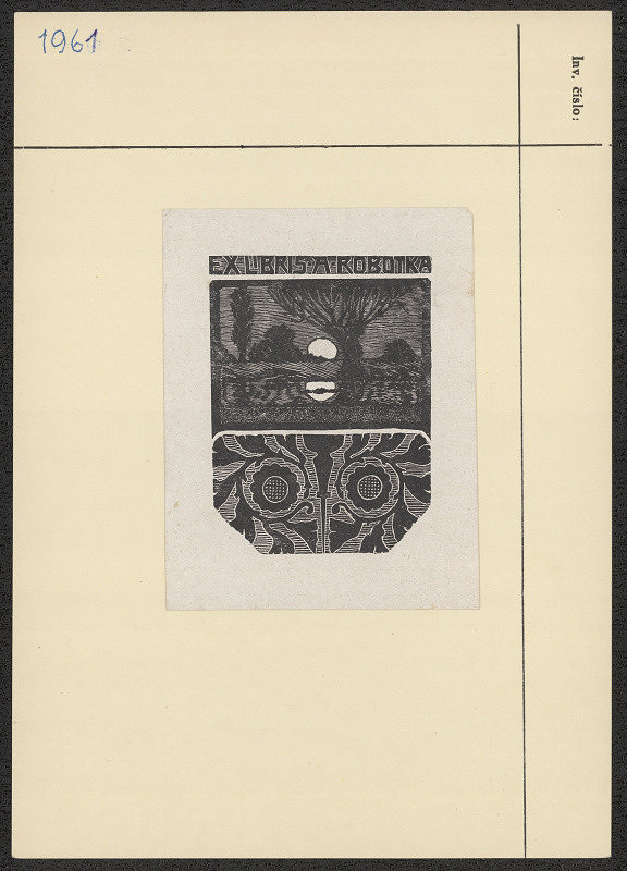 neznámý – Exlibris A. Robotka 