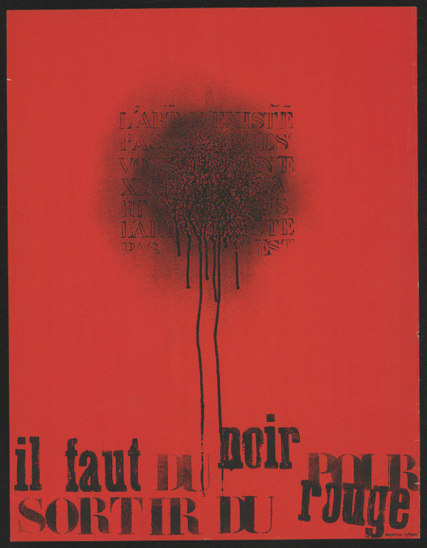 Jean Degottex – Il faut du noire pour sortir du rouge 