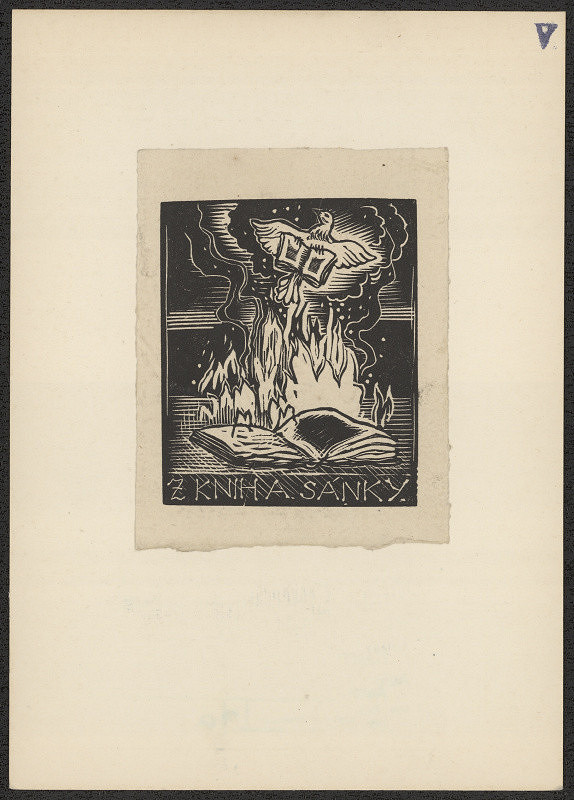 neznámý – Exlibris A. Sáňky 
