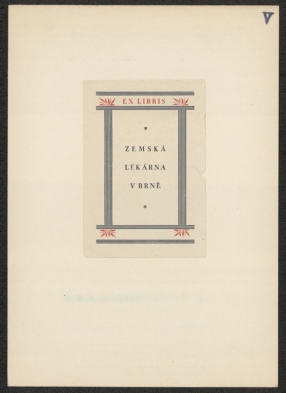 neznámý – Zemská lékárna v Brně 