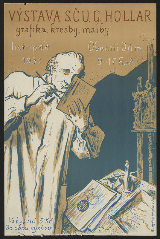 Cyril Bouda – Výstava S.Č.U.G. Hollar, Praha 