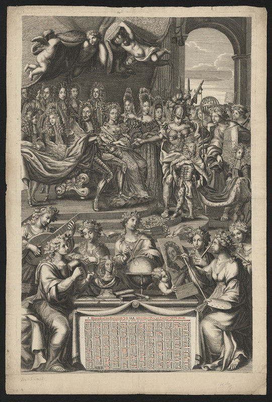 neznámý – Allmanach auf das Guadenreichen Jahr 1698 