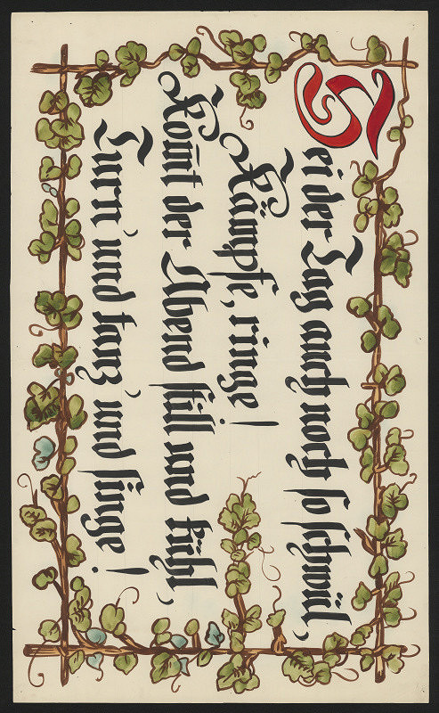 neznámý – Bei der Tag auch noch so schwül,…. 