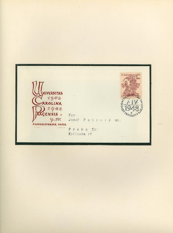 Karel Svolinský – Universita Karlova 