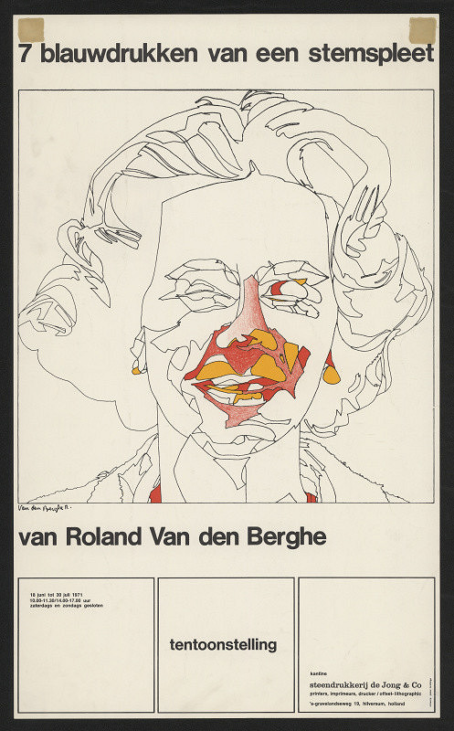 Pieter Brattinga – 7 blauwdrukken van een stempspleet.., 