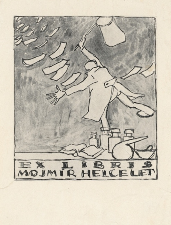 neznámý – Ex libris Mojmír Helcelet 