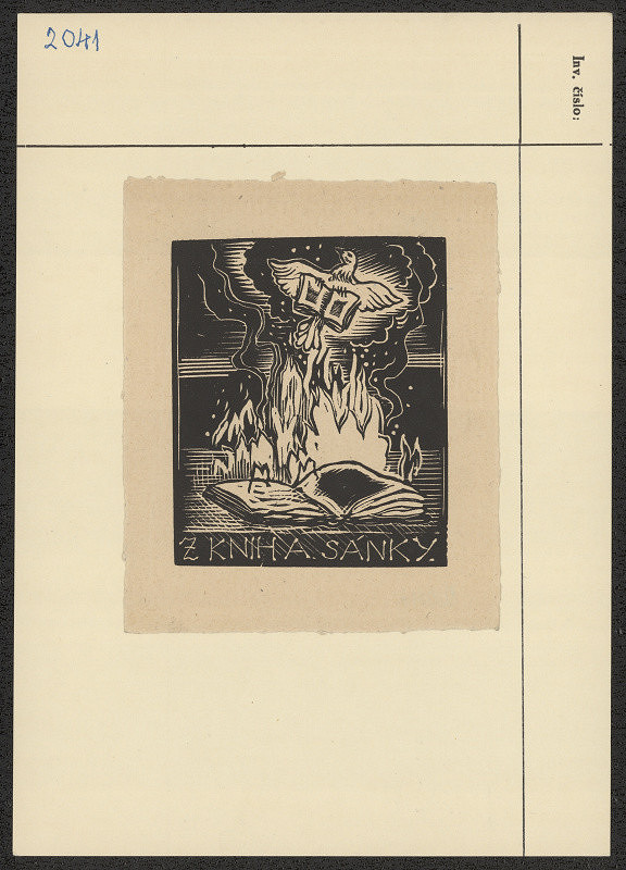 neznámý – Exlibris A. Sáňky 