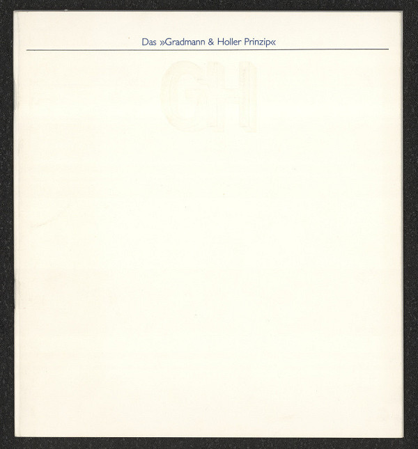 Kurt Weidemann – Das Gradmann & Holler Prinzip 