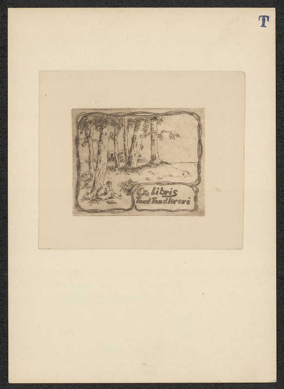 Karel Toman – Exlibris Toně Tandlerové 