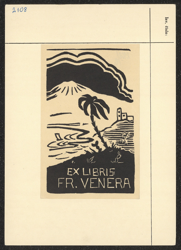 neznámý – Exlibris F. Venera 