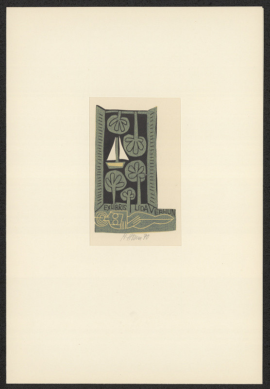 Miroslav Houra – Ex libris Lida Verbrun 