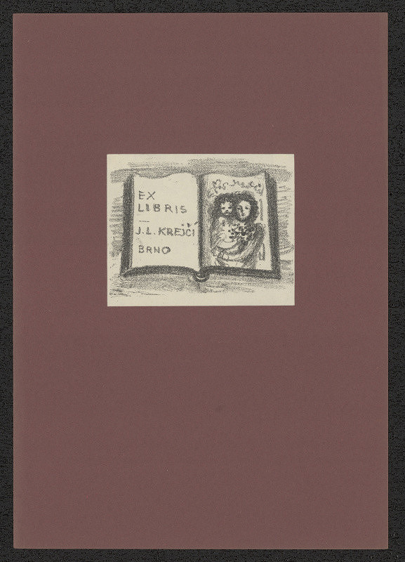 Eduard Milén – Ex libris J. L. Krejčí Brno 
