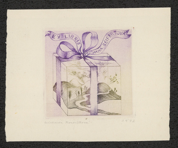 Michaela Lesařová-Roubíčková – Ex libris Dr. Hana Leifertová 